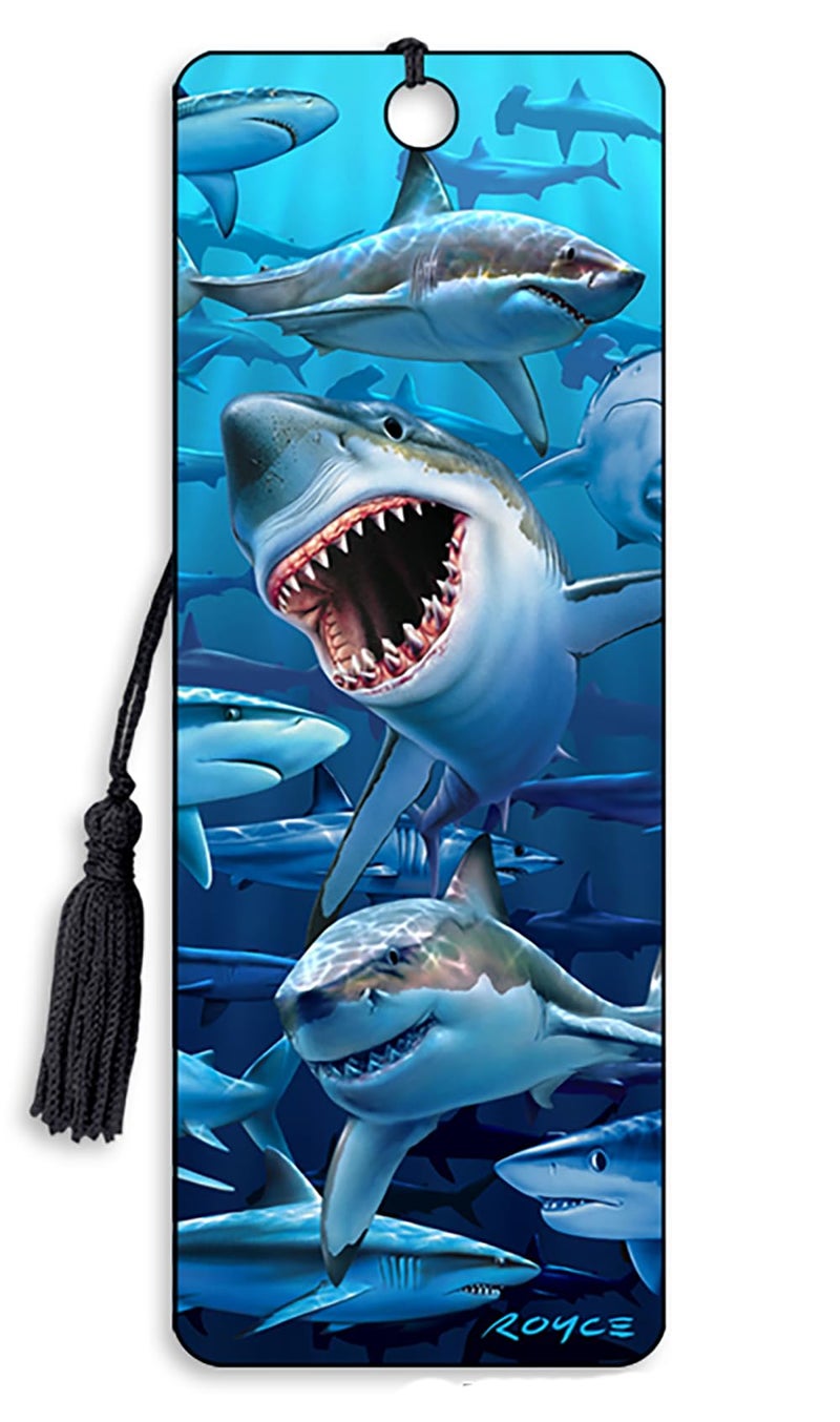 Artgame 3D Shark Bookmark ""Wish You were here"" - by Artgame - Image 1